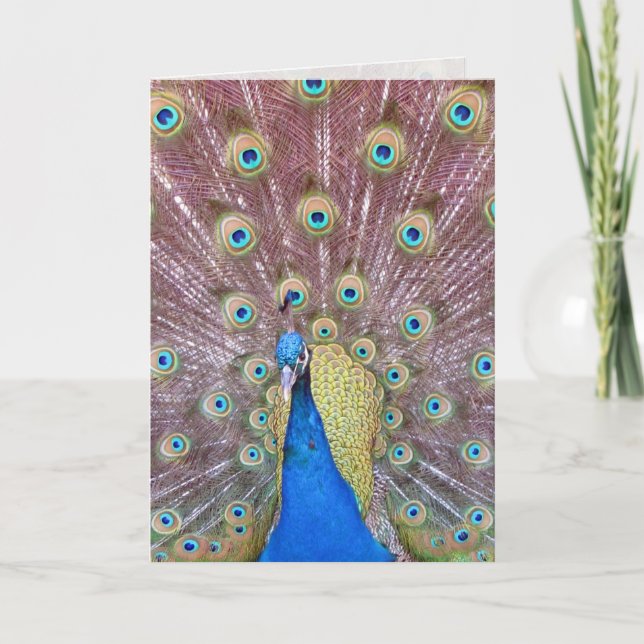 Carte de voeux Peacock (Devant)