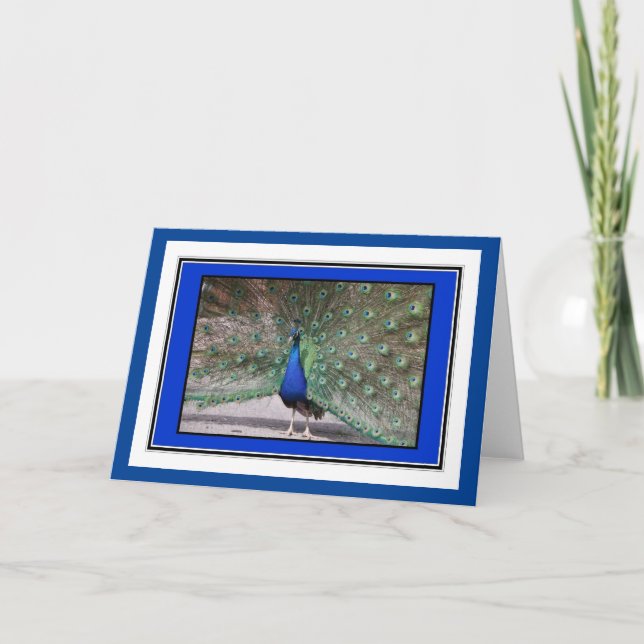 Carte de voeux Peacock (Devant)