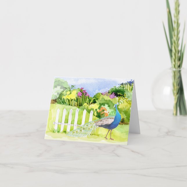 Carte de voeux Peacock All Occasion (Devant)