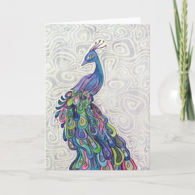 Carte de voeux Peacock super (Devant)