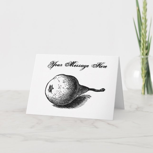 Carte de voeux Pear Illustration (Devant)