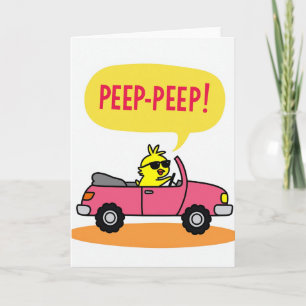 Carte de vœux Peep Peep Fun Ride
