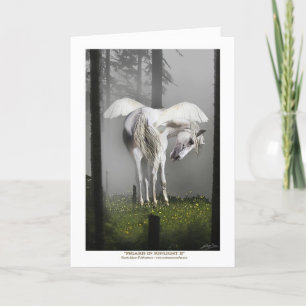 Carte de voeux "PEGASUS IN SUNLIGHT"