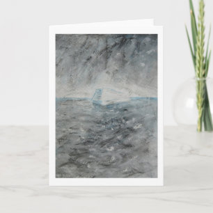 Carte de voeux - Peinture "Iceberg"