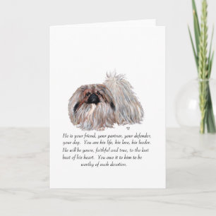 Carte de voeux Pekingese