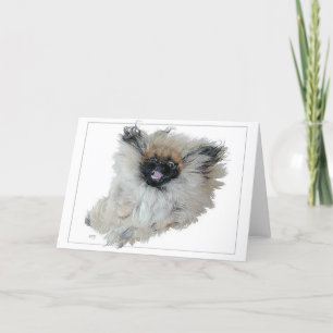 Carte de voeux Pekingese
