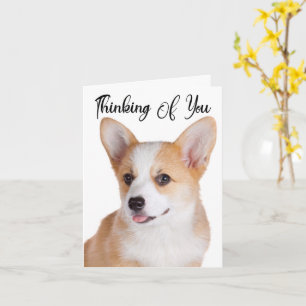 Carte de vœux Pembroke Welsh Corgi Thinking Of You