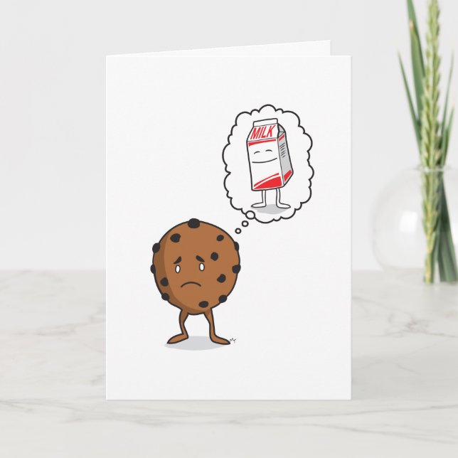 Carte de voeux "Penser à vous" - 5x7 (Devant)