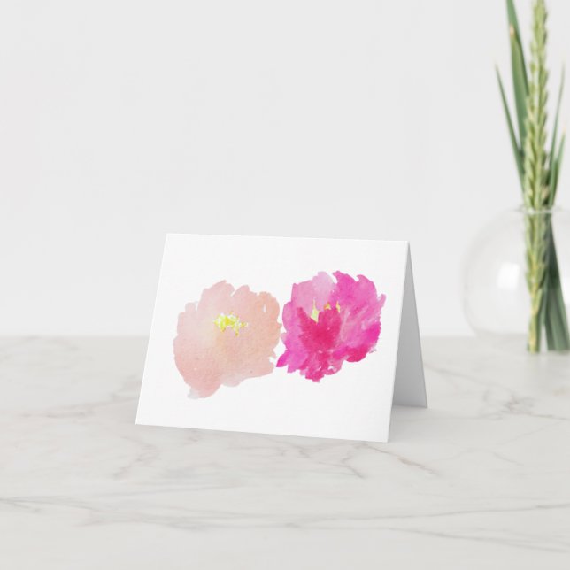Carte de voeux Peony (Devant)
