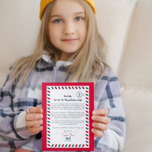 Carte de voeux père Noël aux lettres coeur