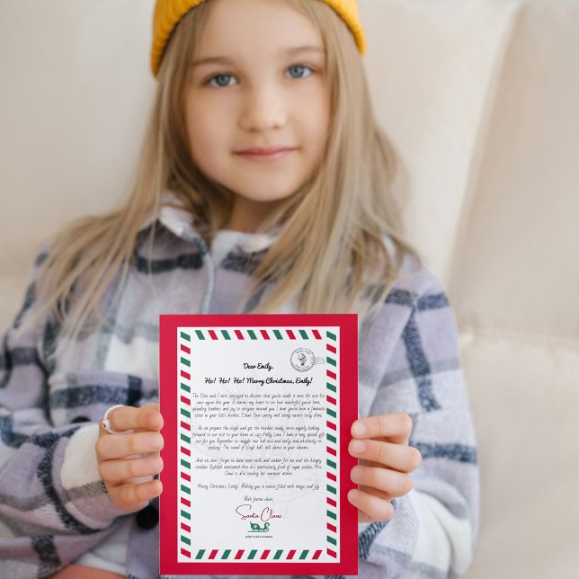 Carte de voeux père Noël aux lettres coeur (Créateur téléchargé)