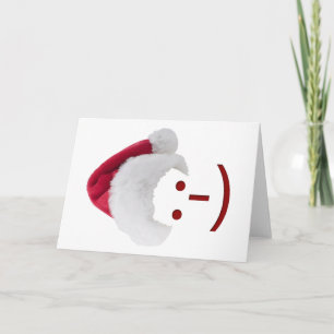 Carte de voeux père Noël Emoticon