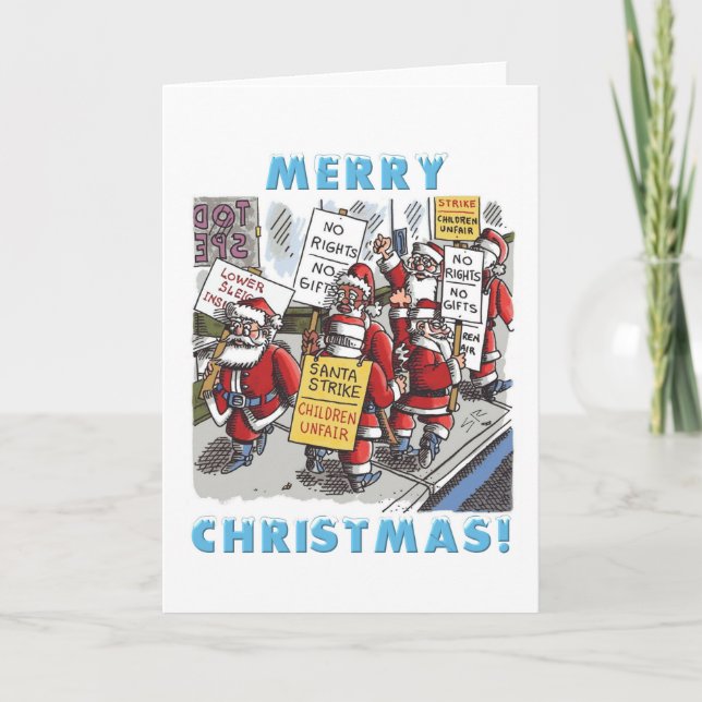 Carte de voeux père Noël Strike (Devant)