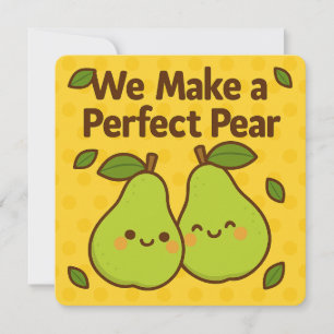 Carte de voeux Perfect Pear Pun