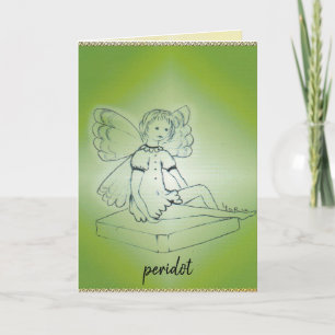 Carte de voeux Peridot/Août