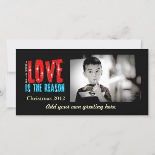 Carte de voeux personnalisable de Noël/photo de