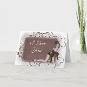 Carte de vœux personnalisable - Elf Heart Tag Desi