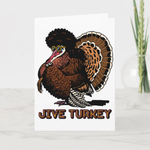Carte de voeux personnalisable Jive Turkey