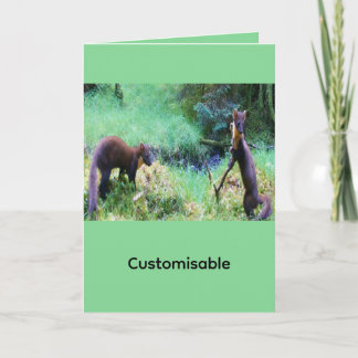 Carte de vœux personnalisable M. et Mme Martre des