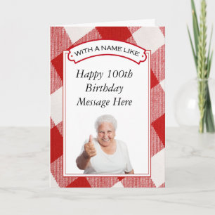 Carte de voeux personnalisable pour 100 ans - Joye
