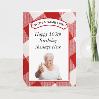 Carte de voeux personnalisable pour 100 ans - Joye