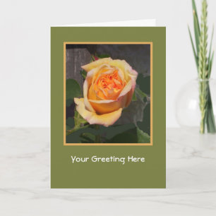 Carte de voeux personnalisable, Rose Dreaming Spir
