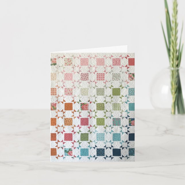 Carte de vœux personnalisée avec courtepointes Rub (Devant)