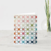 Carte de vœux personnalisée avec courtepointes Rub