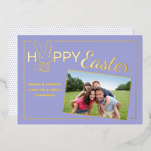 Carte de vœux personnalisée avec photo de lapin de