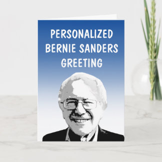 Carte de vœux personnalisée Bernie Sanders