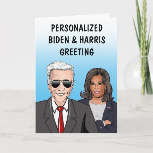 Carte de vœux personnalisée BIDEN / HARRIS