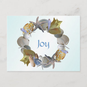 Carte de vœux personnalisée Couronne de Noël de co