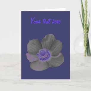 Carte de voeux personnalisée Dark Dreams Anemone