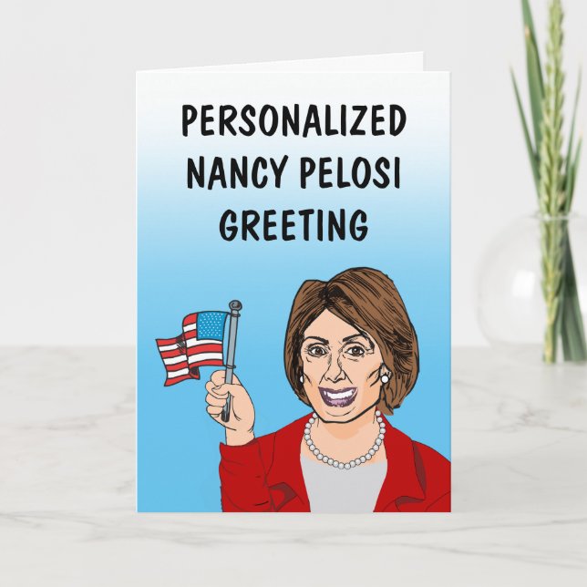 Carte de vœux personnalisée de Nancy Pelosi (Devant)
