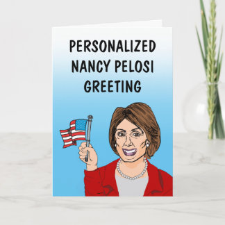 Carte de vœux personnalisée de Nancy Pelosi