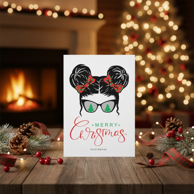 Carte de voeux personnalisée de Noël Sunglass (Créateur téléchargé)