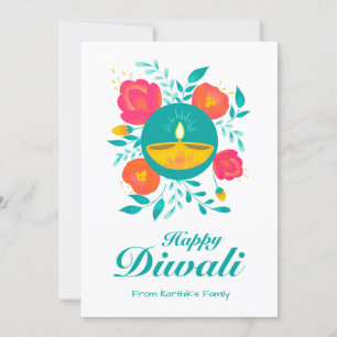 Carte de vœux personnalisée Diwali