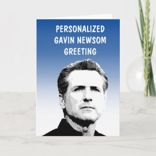 Carte de vœux personnalisée Gavin Newsom