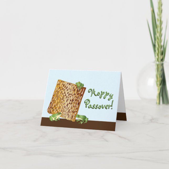 Carte de voeux personnalisée Hoppy Passover (Devant)