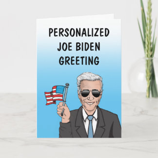 Carte de voeux personnalisée Joe Biden