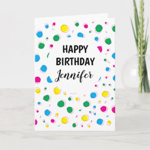 Carte de vœux personnalisée Joyeux Anniversaire