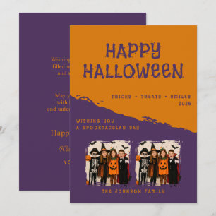 Carte de vœux personnalisée Joyeux Halloween
