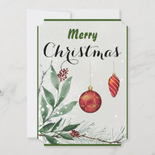 Carte de voeux personnalisée Joyeux Noël