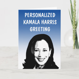 Carte de vœux personnalisée Kamala Harris