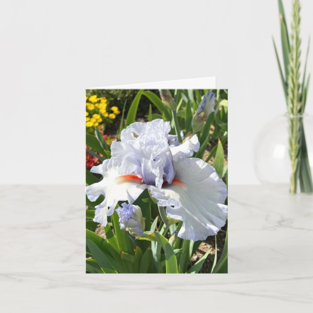 Carte de voeux personnalisée Lavender Iris (Devant)