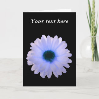Carte de voeux personnalisée Marigold blanc et ble