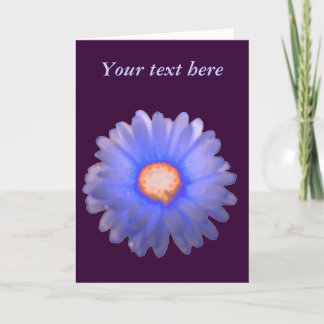 Carte de voeux personnalisée Marigold bleu et roug