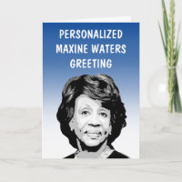 Carte de vœux personnalisée Maxine Waters