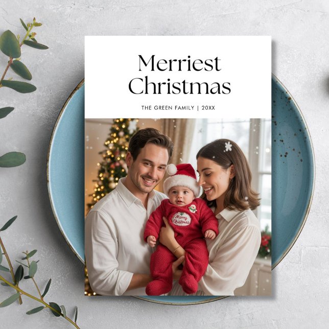 Carte de voeux personnalisée Merriest Family Holid (Créateur téléchargé)
