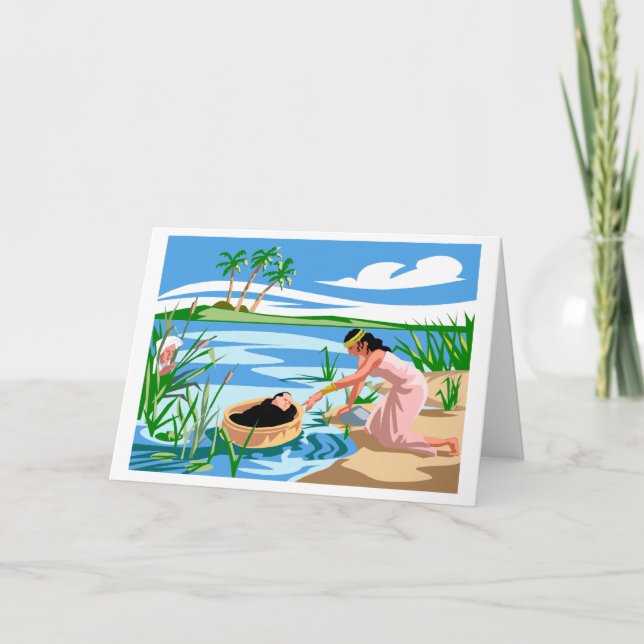 Carte de voeux personnalisée Moses bébé (Devant)